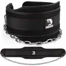 DMoose Heavy Duty Lifting Belt - Weight Training Gear, 36" Steel Chain, 6-inch Lumbar Support, Coated D-Ring, Reinforced Stitching, Tested at 350 lbs, Ideal for Pull-Ups, Dips