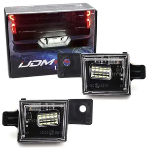 iJDMTOY 3W Full LED License Plate Light Assembly Kit For Chevrolet Silverado Colorado GMC Canyon Sierra 1500 2500 3500 Truck