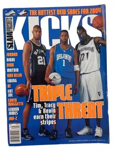 Slam Presents Kicks Magazine #31 Tim Duncan, Kevin Garnett - POSTER NO FRAME