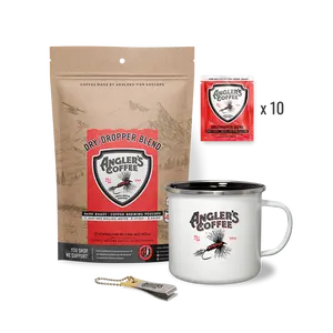 Dry Dropper Pack (Dry Dropper 10 Pack, Dry Fly Camp Mug, Angler's Classic Line Nippers)