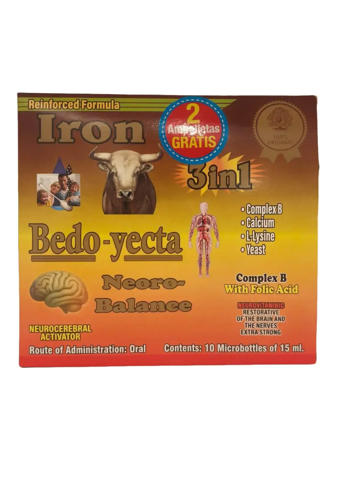 Promo Amp 3 in 1 IRON, BEDO-LLECTA-NEOROBALANCE 2 amp free.
