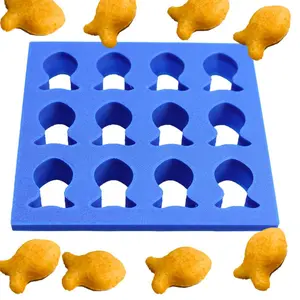 Mini Goldfish Cracker Cutter and Goldfish Cookie Cutter - goldfish mold Hand Made in the USA by Mighty Gadget (12 x 1" Goldfish cutter)