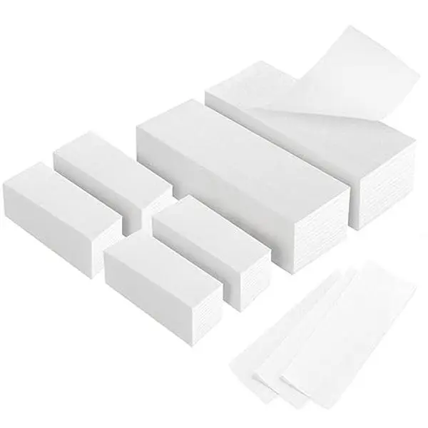 600-Count Non Woven Wax Strips, 2 Size Body and Facial Epilating Wax Strips Paper for Hair Removal, Beauty Waxing Strips for Leg Face Chest Back and Bikini