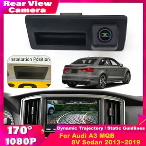 1PC Car Trunk Handle Camera For Audi A3 MQB 8V Sedan 2013 2014 2015 2016 2017 2018 2019 HD CCD Night Visioin Backup Rear View camera