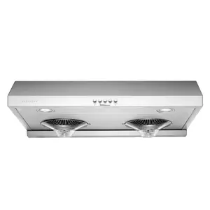 Hauslane | Chef Series Range Hood C100 30" Under Cabinet Kitchen Extractor | Stainless Steel Electric Stove Ventilator | 3 Speed Settings | Energy Efficient LED Lamps | Fits 6 Inch Round Ducts