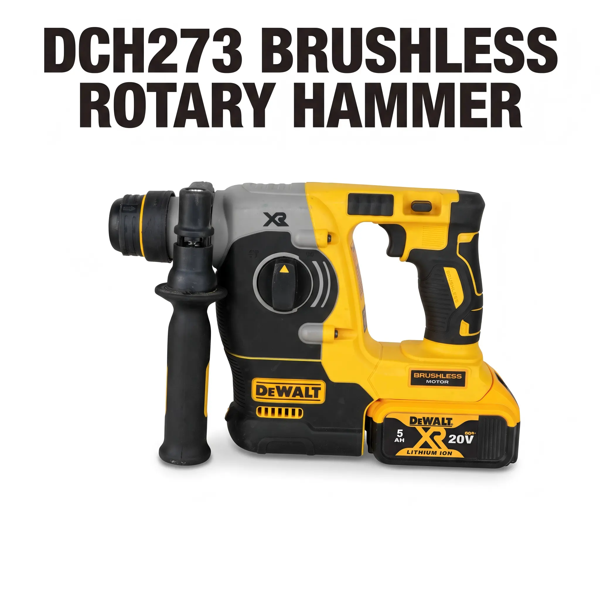 DeWalt DCH273 SDS Plus brushless Rotary Hammer job site 4-mode drive control