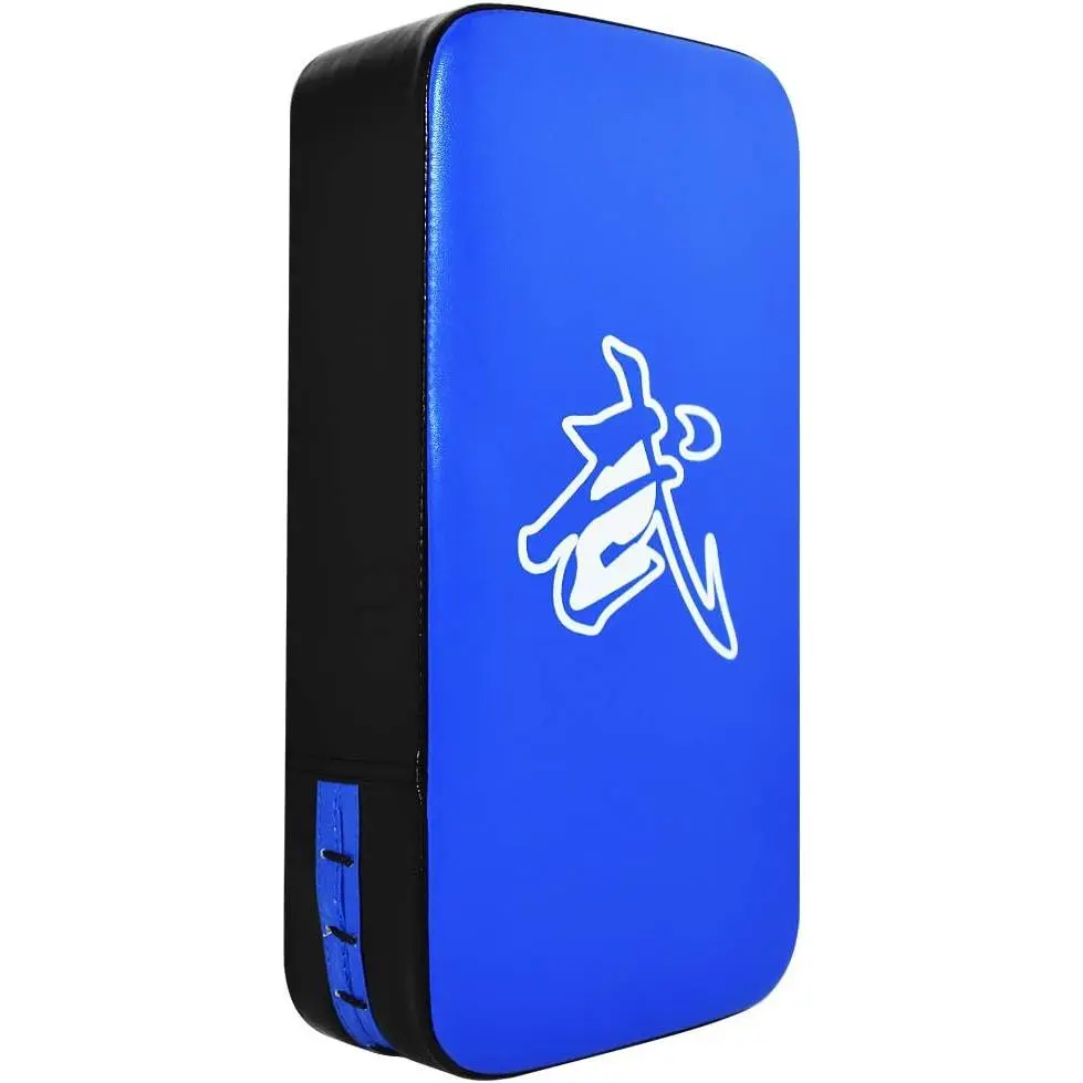 Taekwondo Kick Shield - Muay Thai MMA Karate Kickboxing  Pads - Curved Leather Strike Shield