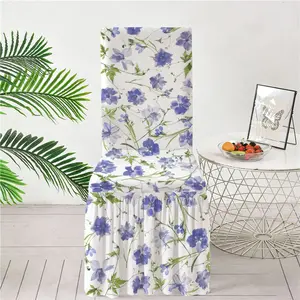 New Style Printed Chair Cover Full Coverage Elastic for Home & Hotel Integrated with Cushion & Backrest High Elasticity Dining Chair Protector