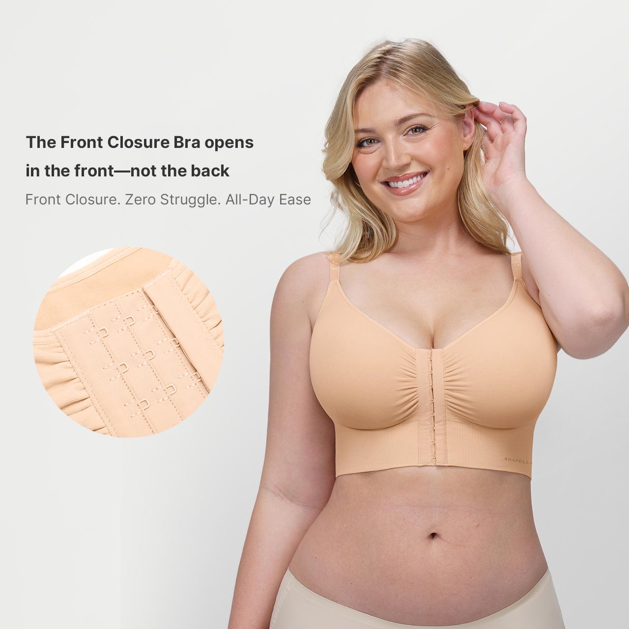 SHAPELLX Front-Closure Seamless Push-Up Bra Top for Women Fit SHAPELLX Front-Closure Seamless Push-Up Bra Top for Women Fit
