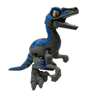 Raptor 3D Printed Articulating Figurine for Home Decor - Perfect for Display and Decoration Movable Shelf Ornaments