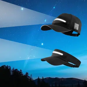 EOWULFROST All-In-One LED Peak Cap with Super Bright Light, USB-C Rechargeable Headlamp Hat for Night Running, Fishing, Dog Walking & Adventures