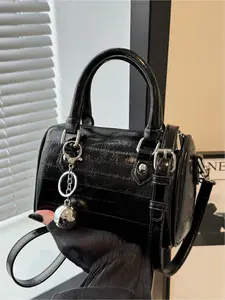 Women's Elegant Single Shoulder Crossbody Bag, Simple Plain Floral Design Handbag, Versatile Ladies' Clutch Purse for Daily Use