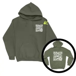 Funny FU QR Code Hoodie 2 Sides Unisex, Streetwear Hoodie Casual Cotton