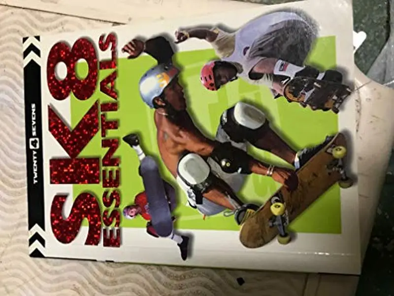 Used Sk8 Essentials by Mike Saiz - Skateboarding Tricks for Beginners, 2002 Edition, 46 Page Guide, Soft Cover Book, English Text, Scholastic Inc.