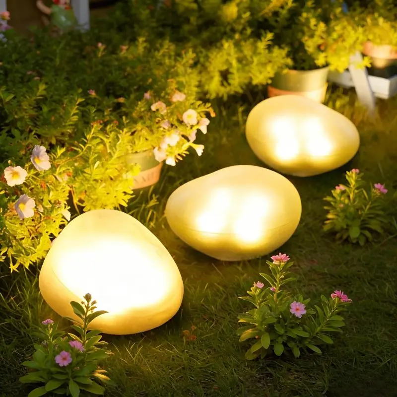 JOYTUTUS Solar-Powered Goose-Shaped Stone Lamp, Outdoor Waterproof Wireless LED Landscape Lawn Light, Eco-Friendly Solar Decorative Lamps for Garden Home Decor, Outdoor Decor, Outdoor Pathway Light