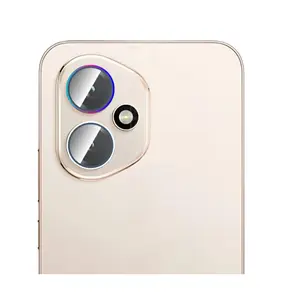 Honor 400 Lens Film Metal Frame Tempered Glass Eagle Eye Design Full Protection HD High Transparency No Affect on Photography