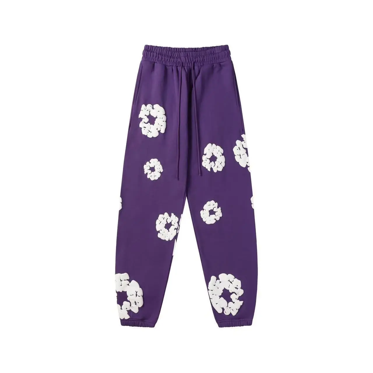 Foam purple pants��Grey flower wreath��
