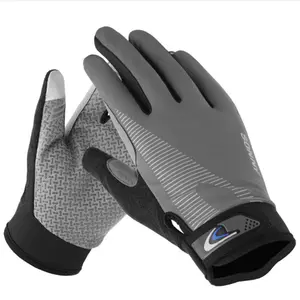 Ice Silk Full-Finger Cycling Gloves – Thin Breathable Sun Protection Touchscreen Gloves, Anti-Slip & Wear-Resistant, Quick-Dry for Outdoor Sports, Gym, Hiking