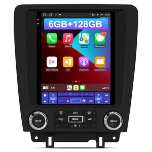 Car Stereo for Ford Mustang 2010-2014 touch screen has Android Auto Wireless Carplay, Bluetooth WIFI supports GPS Navigation