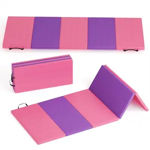 Folding Gymnastics Mat Four-fold/ /Five-fold Thick Portable Exercise and Tumbling Pad for Home Gym/Pilates/Aerobics and Martial Arts Training