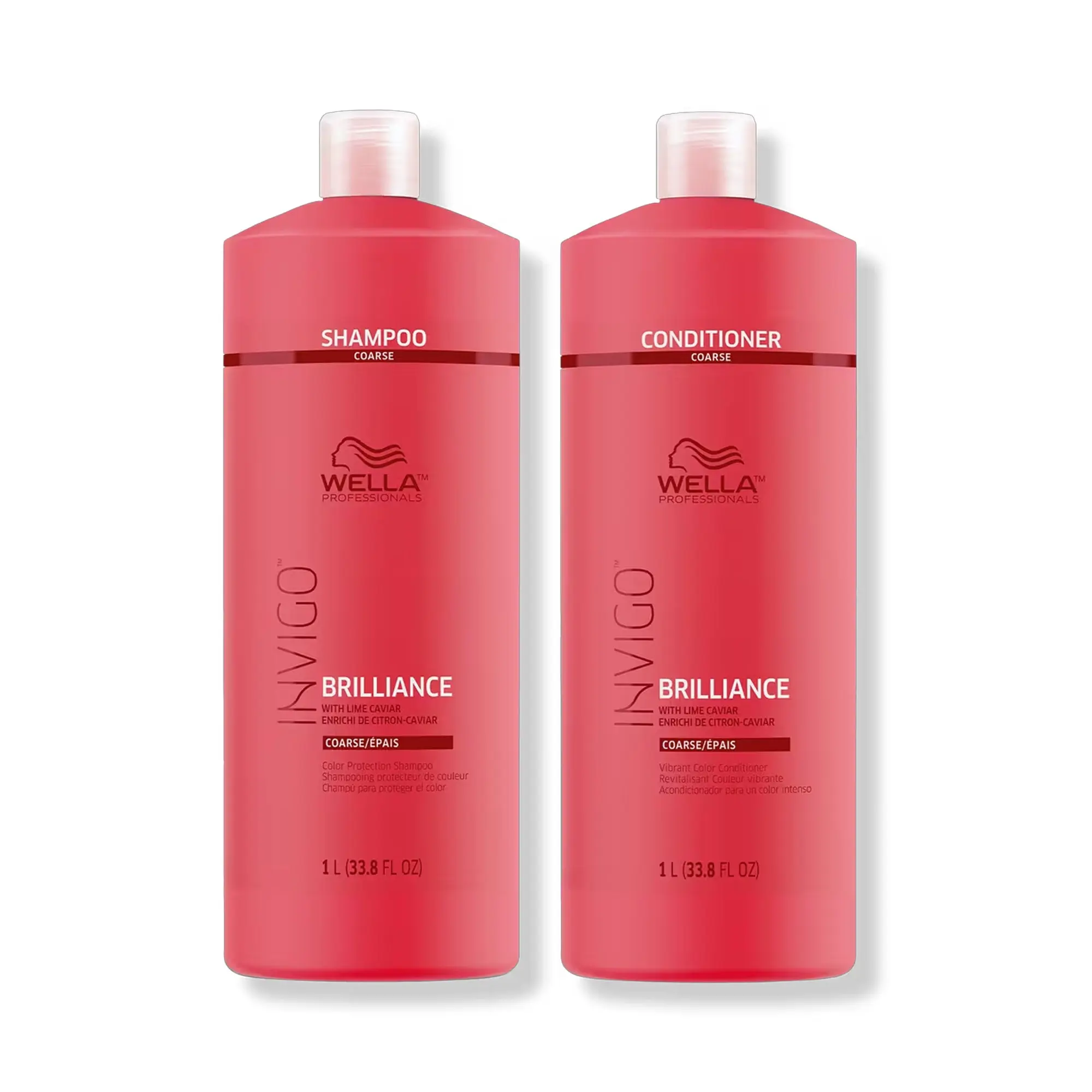 Wella Invigo Brilliance Shampoo & Conditioner Liter Duo for Coarse Colored Hair Wella Invigo Brilliance Shampoo & Conditioner Liter Duo for Coarse Colored Hair