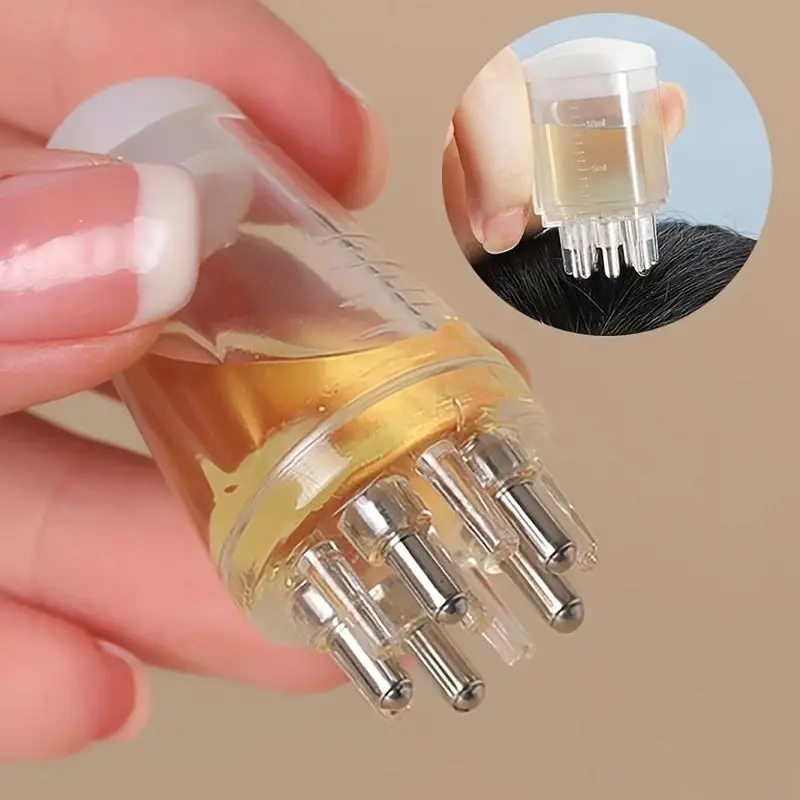 Liquid Hair Root Massage Comb, 1/2 Counts Scalp Massage Comb, Scalp Applicator Brush, Head Massage Brush for Men & Women, Head Massagers