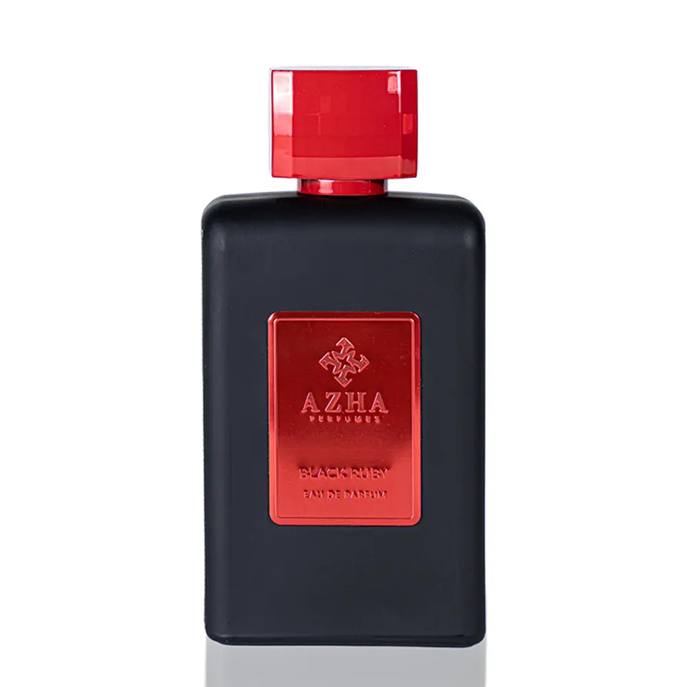 Azha Perfume Inc Black Ruby Eau De Parfum 100 ml Premium Collection Saffron Top Note Incense Middle Note Musk Base Aromatic Woody Fragrance