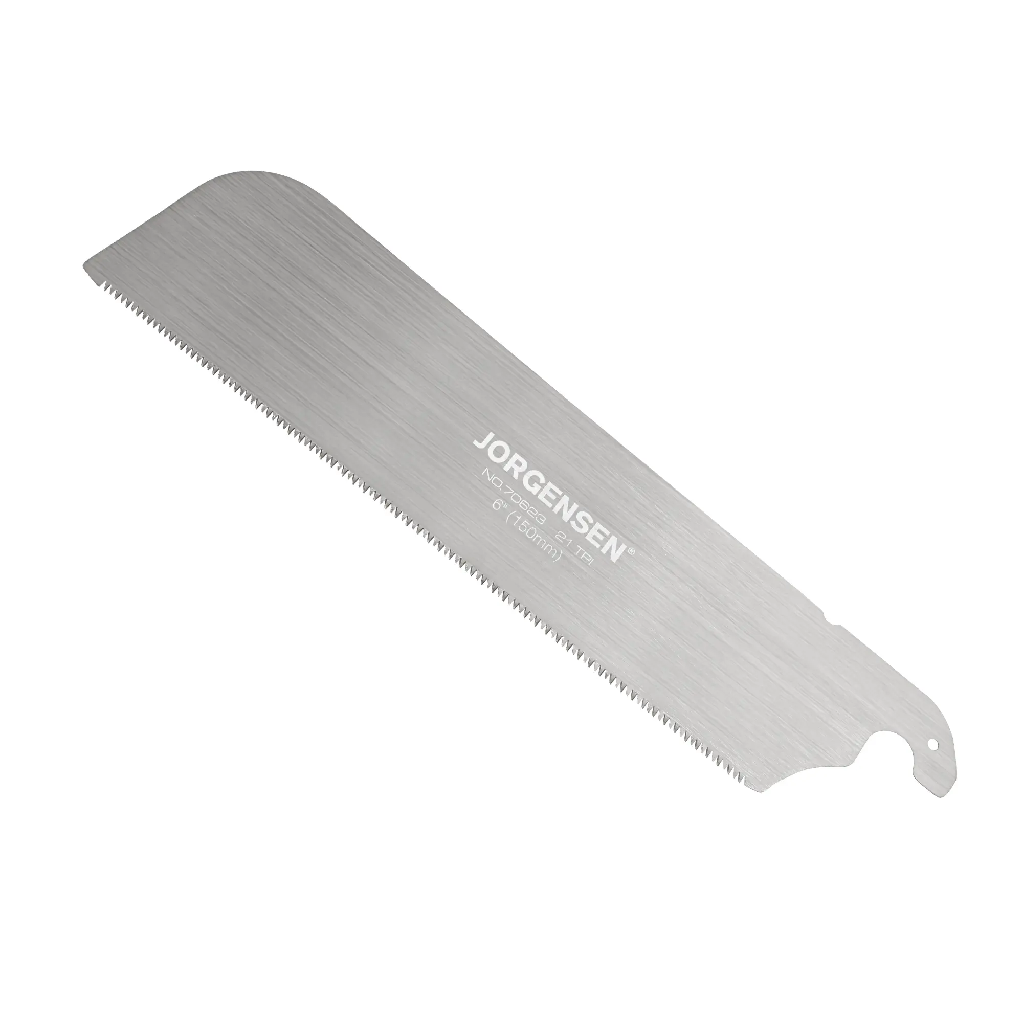 JORGENSEN Pull Saw Replacement Blade, SK5 Steel 21 TPI | Tool-free quick change replacement blade for woodworking saws, designed for cross cuts on hardwood and softwood materials