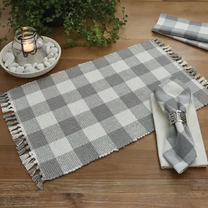 Buffalo Grey Check Yarn Placemats