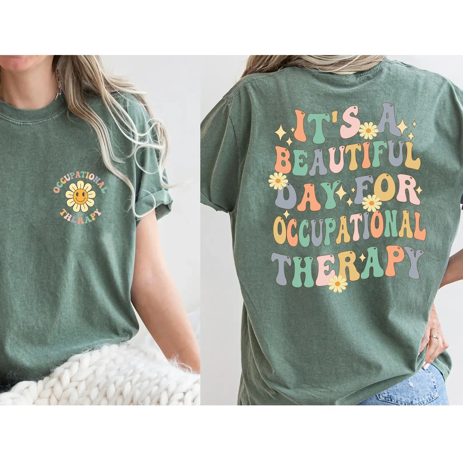 Retro Occupational Therapy Shirt, Cute OT Shirt, Special Education Shirt, Funny Therapist Shirt, Aesthetic Therapy Shirt