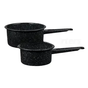 Granite Ware  1Qt & 2Qt Saucepan Set Black - Pack of 2