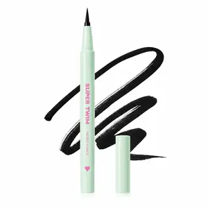 Waterproof Liquid Eyeliner Pen with Ultra-Fine Precision Tip, Smooth Glide Formula, Smudge-Proof, Sweat-Proof & Oil-Resistant Wear for Inner & Outer Lash Line Definition, Sharp Winged Eyeliner and Natural to Bold Eye Makeup Looks