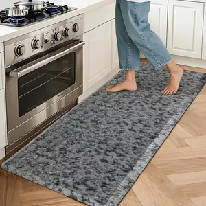 Kitchen Mat Cushioned Anti  Comfort Floor Mat 20"x60"  Non Slip Kitchen Rug Runner Laundry Room Rug Floor Carpet Heavy Duty Comfort Standing Mat Pads, Grey