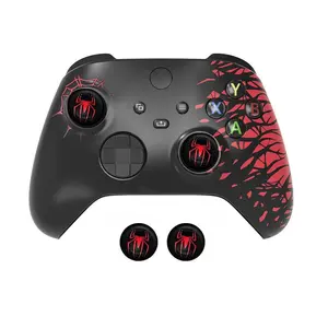 #DealsForYouDays   Xbox Series X Spider Silicone Case, Includes Two Joystick Caps and One Sticker, Protective Accessory Set for Xbox Controller，extends playtime，enhance gaming，ps5 gear，father's day gift