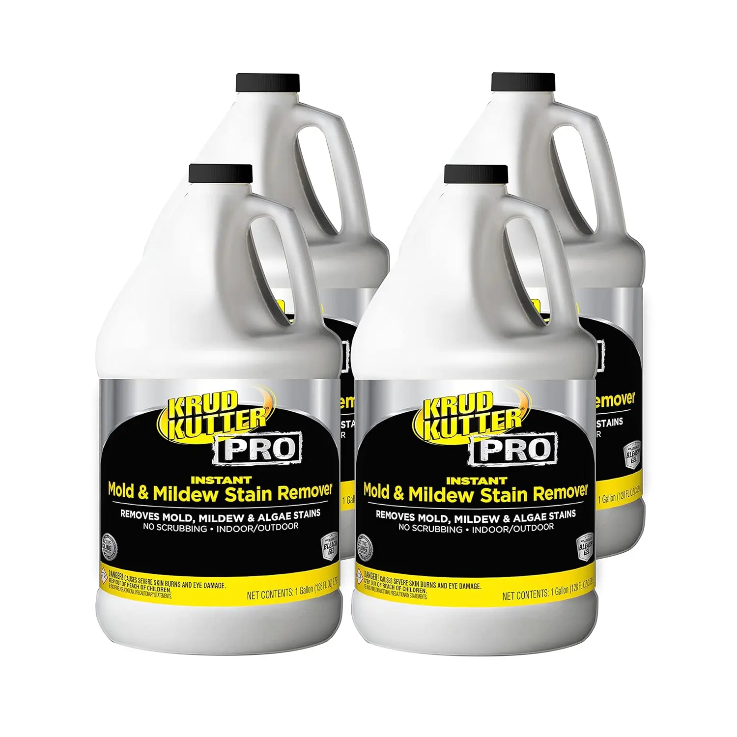 370801-4PK Instant Mold & Mildew Stain Remover, Gallon, 4 Pack