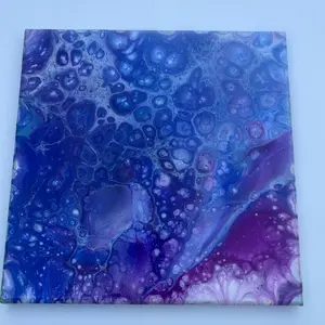 Acrylic Pour Painting for home decor/fluid art 12X9