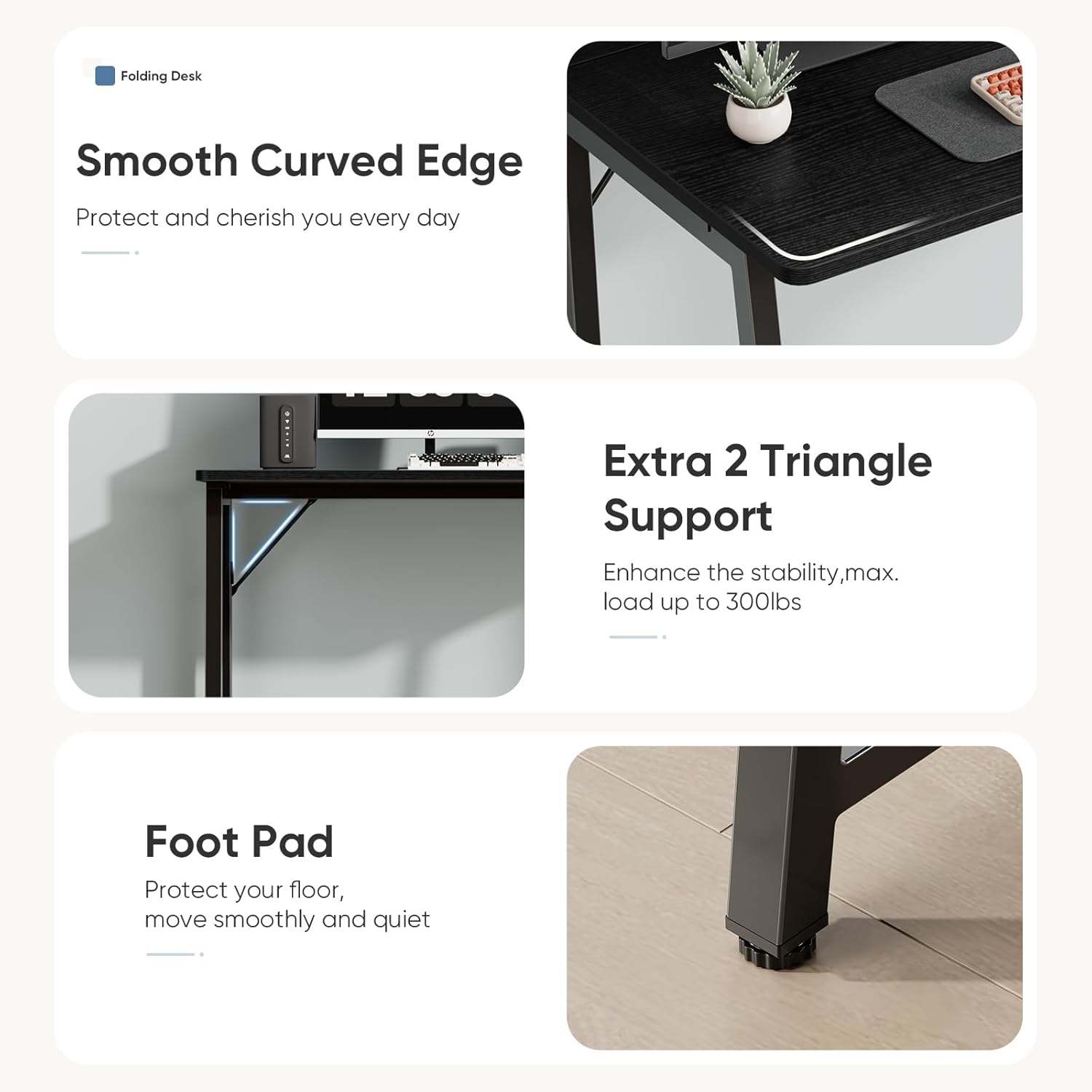 Small Space Folding Desk 31.5 Inch, Compact Foldable Computer Table, Narrow Home Office Workstation for Apartment, Dorm & Bedroom Small Space Folding Desk 31.5 Inch, Compact Foldable Computer Table, Narrow Home Office Workstation for Apartment, Dorm & Bedroom