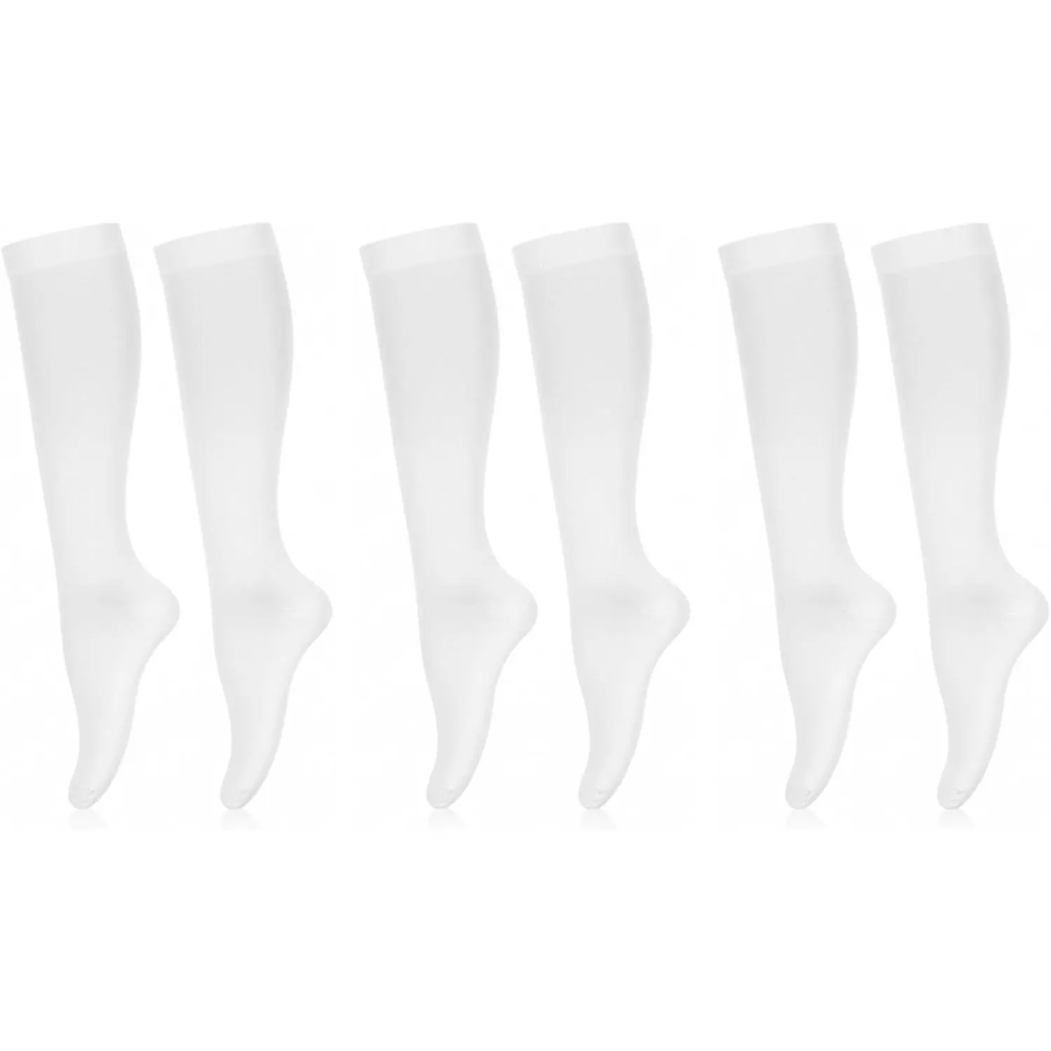 3 Pairs Women's Opaque Knee High Socks, Soft Sexy Knee High Stockings Trouser Sock, Stretchy Dress Sock (Size 5-11)