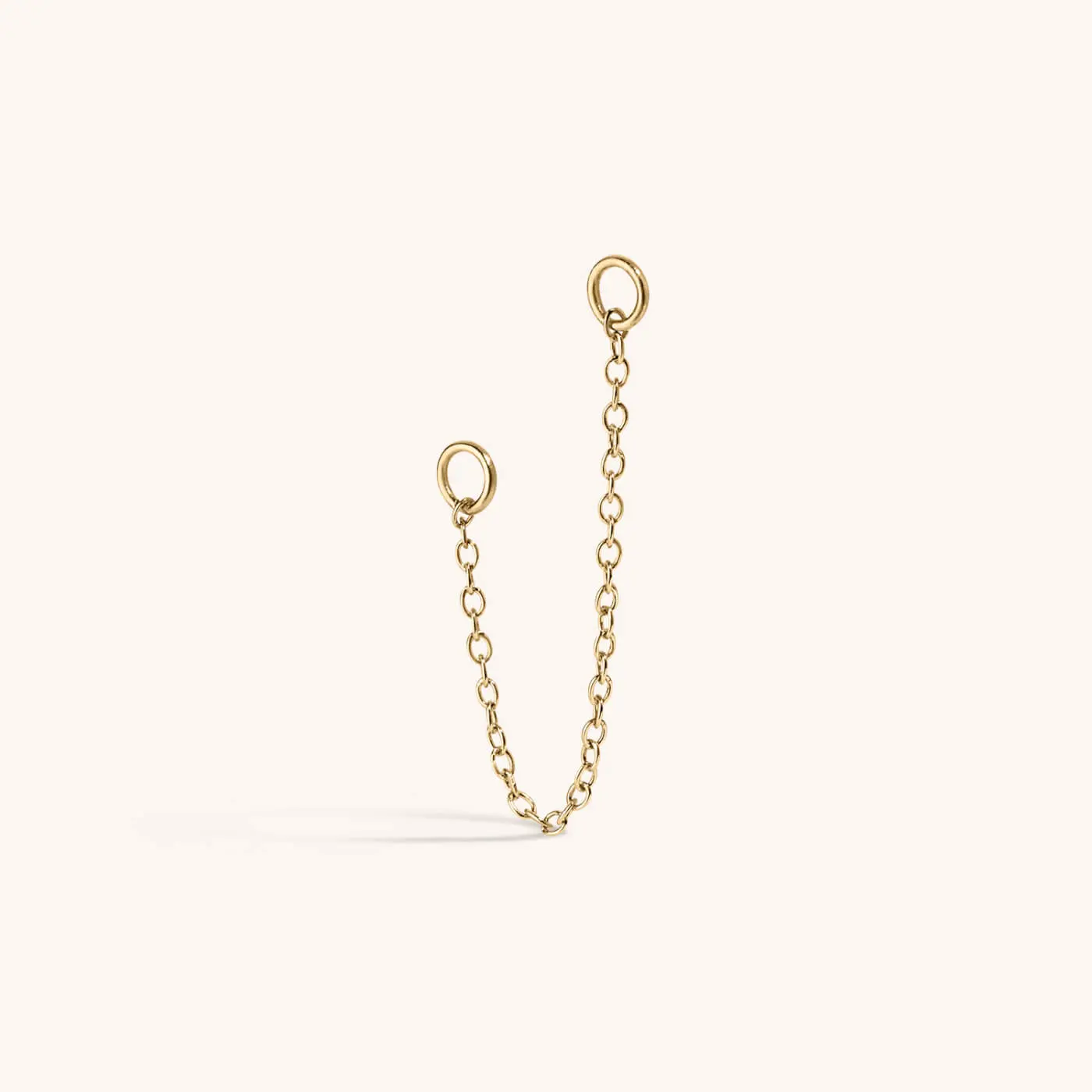 Removable Connector Chain for Earrings, Artful Effect Costume Jewelry Accessory, Customizable PVD-Plated Recycled Material Piece Safe for Sensitive Skin