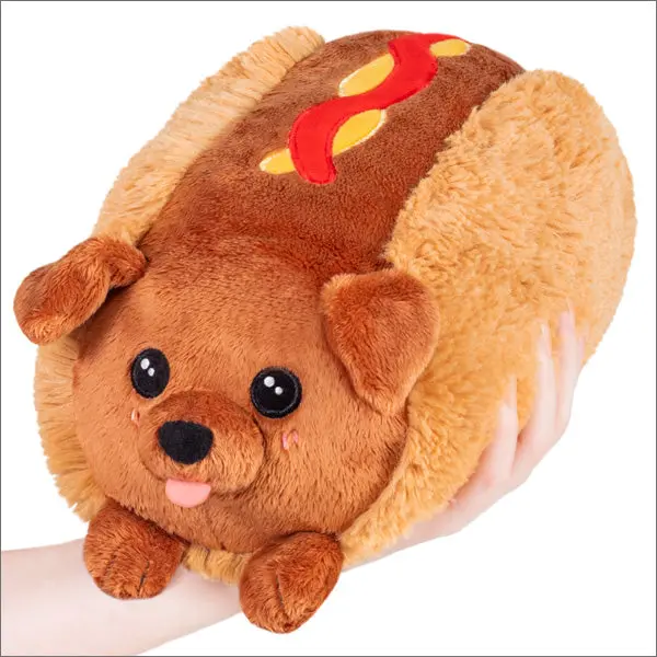 Mini Squishable Dachshund Hot Dog Plush Toy