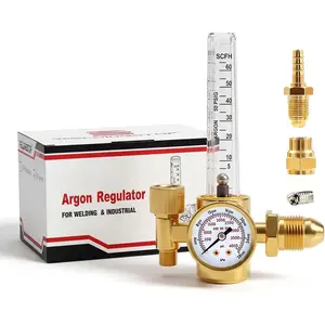 Argon CO2 MIG TIG Flow Meter Gas Regulator Gauge for MIG TIG Welding 0-60CFH CGA580