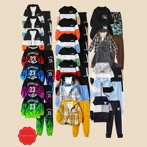 Randomly shipped: 2 pieces of autumn/winter boys' fashionable versatile outfits for ages 3-14. Surprise gift includes 1 top + 1 pair of pants. Styles and colors shipped randomly. If you mind, please do not purchase.