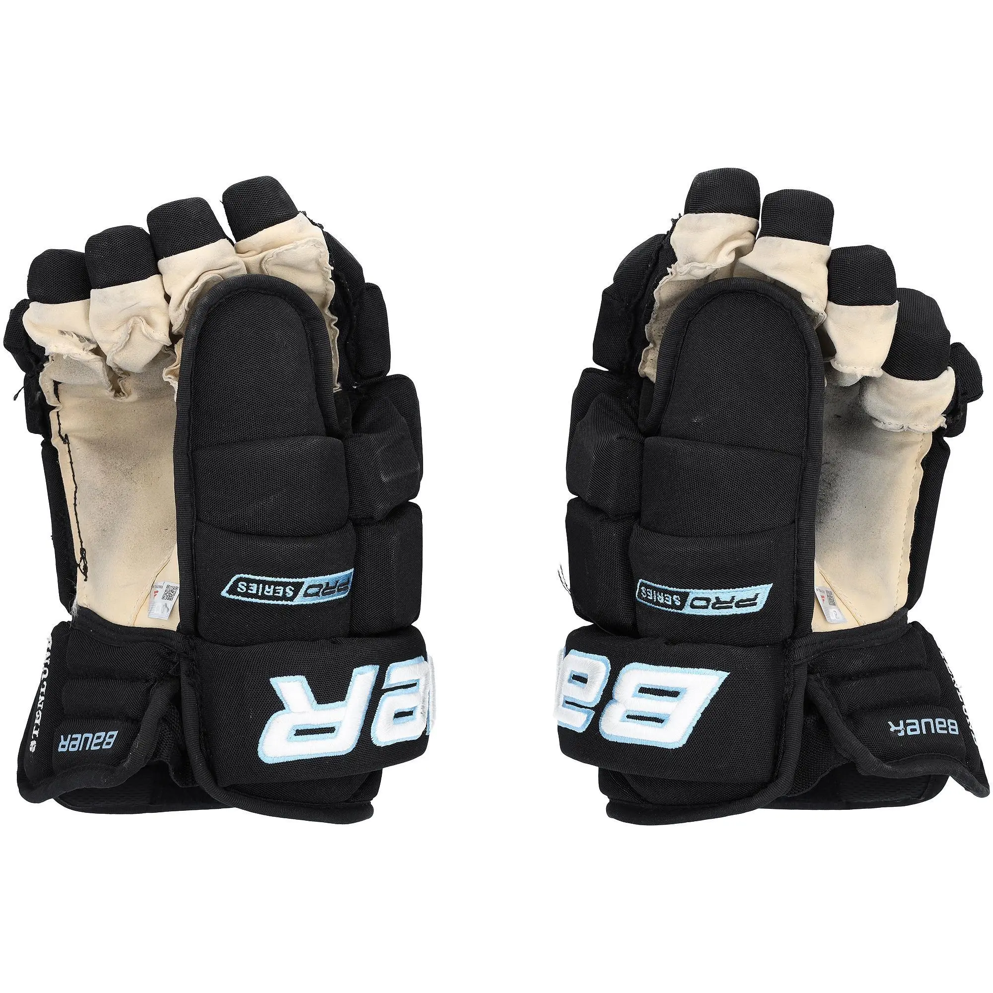 Kevin Stenlund Utah Mammoth Game-Used Black Bauer Gloves from the 2025-26 NHL Season - NF70442996-97 - Fanatics Authentic Certified