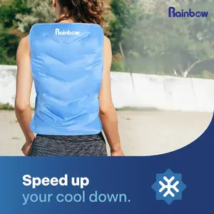 XXL Full Back Ice Pack Wrap, Reusable Gel Cold Compress for Upper and Lower Back, Long-Lasting Flexible Ice Pack for Muscle Fatigue, Soreness, and Post-Workout Recovery