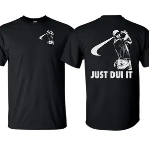 Tiger Woods Mugshot Just Dui Style T-Shirt, Funny Golf Meme Shirt 2026, Just DUI It Style Tee, Viral Golfer Humor Shirt, Unisex Golf Fan Gift