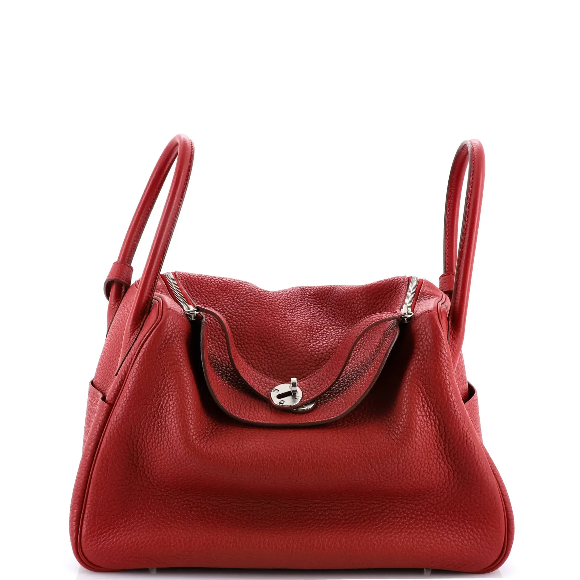 Pre-owned HERMÈS Leather Top Handle Bags Hermes Lindy Bag Clemence 34 by Rebag