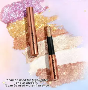 Waterproof Golden Rainbow Shades, Glitter Duochrome Eyeshadow Shimmering Eyeshadow Palette Multichrome Eyeshadow Glitter Duochrome Eyeshadow Cosmetic   StickCrease-Proof One-Swipe Glam for Halloween, Fall Parties & Teens！！