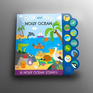 Interactive Sounds Look and Find Ocean Sound Book, Early Learning Children's Book, Illustrations, Sound Buttons