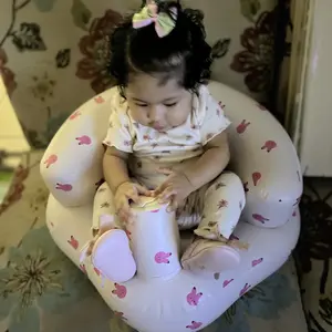 Inflatable Baby Chair, 1 Count Cute Cartoon Pattern Inflatable Baby Seat and Sofa Chair, Portable Toddler Chair Baby Furniture for Home #TOP PICKS