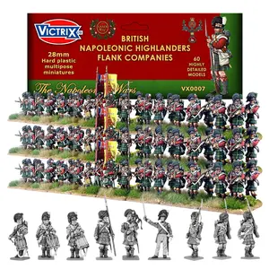 Victrix British Napoleonic Highlander Set With STL Miniature Download - 60 28mm Wargaming Figures